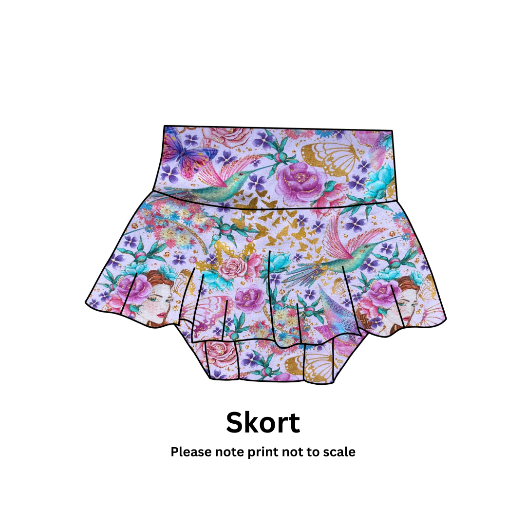 Fairy Dance - Jersey perfect for kids clothing - children's dresses, rompers, leggings, T-shirts, Flares