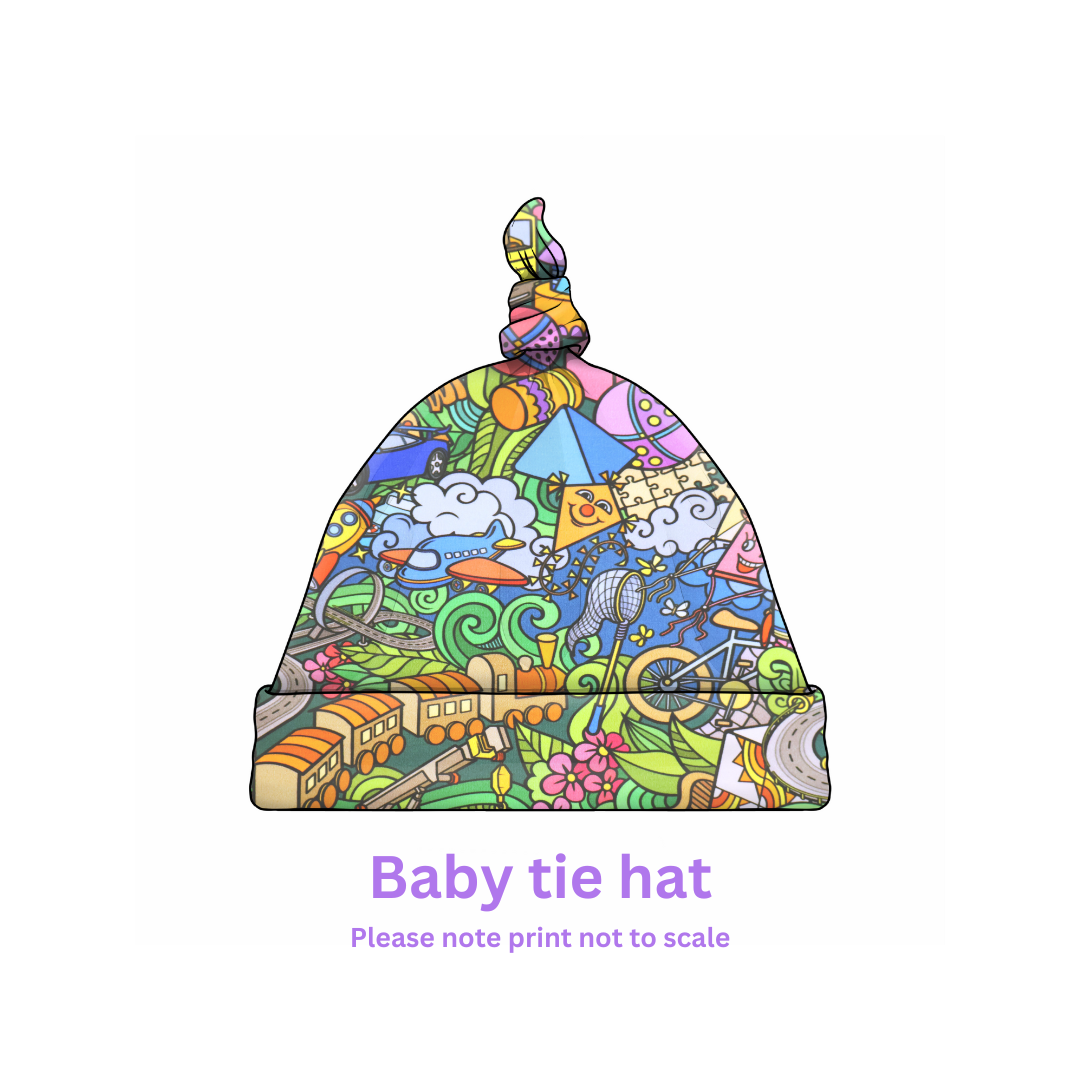 Custom Knot-Top Fabric Hat – Cozy, Trendy & Customizable