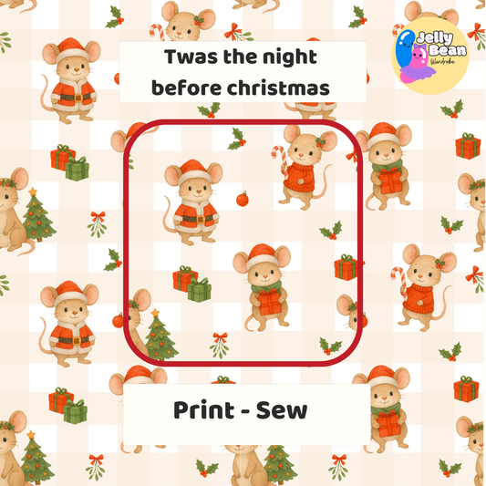 T'was the night before Christmas | Handmade Children's Clothing | Jelly Bean Wardrobe