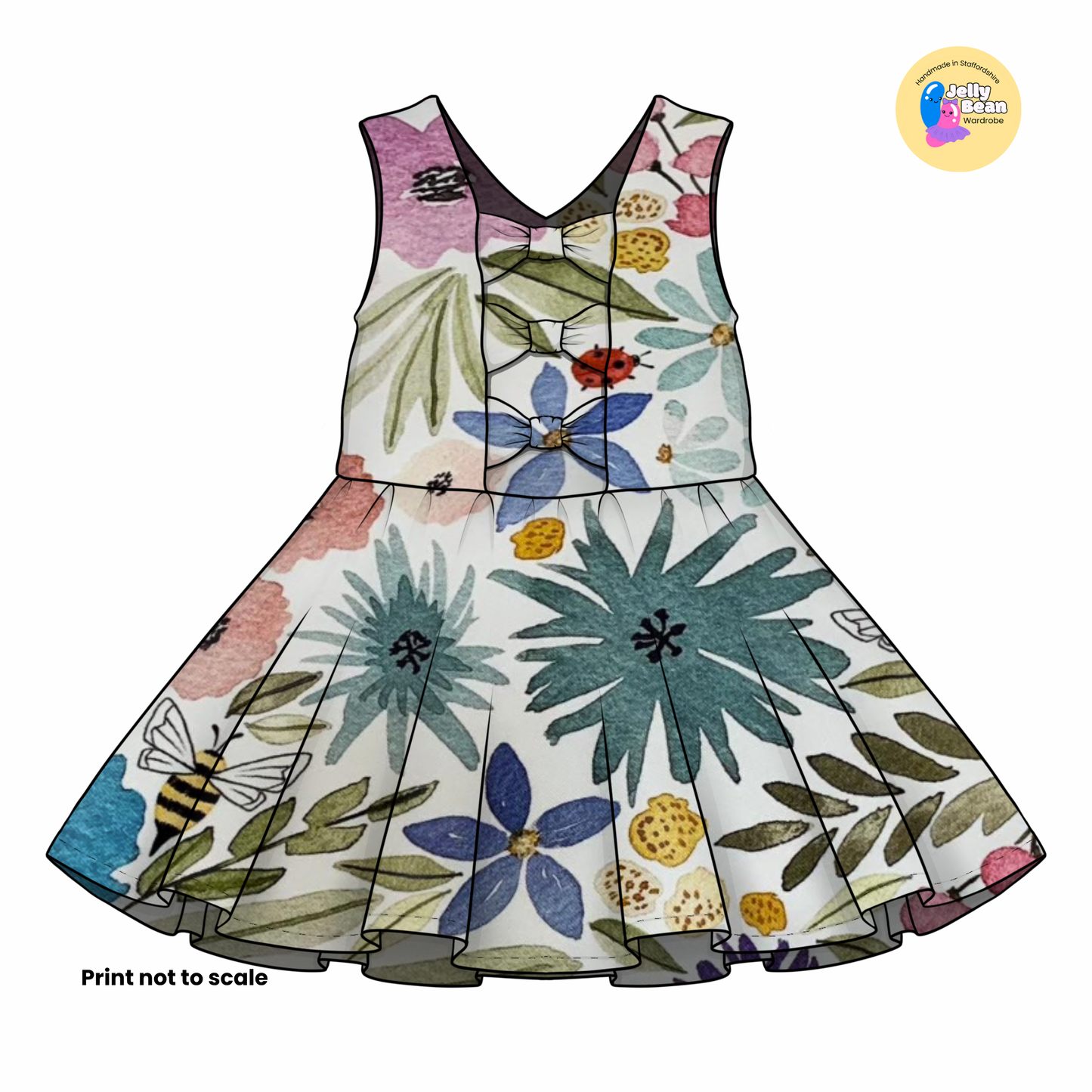 Meadow Whispers  - Jersey perfect for kids clothing - children's dresses, rompers, leggings, T-shirts, Flares