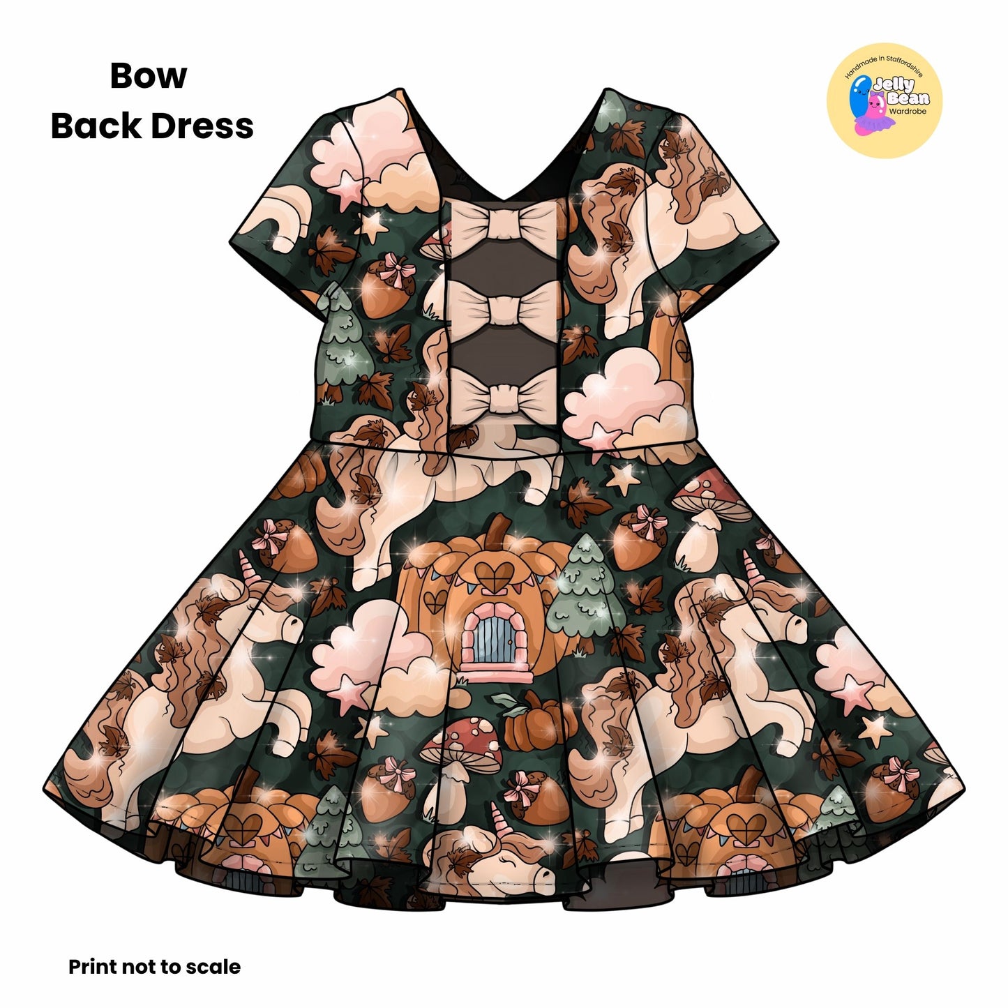 Autumn Unicorn | Handmade Children's Clothing | Jelly Bean Wardrobe