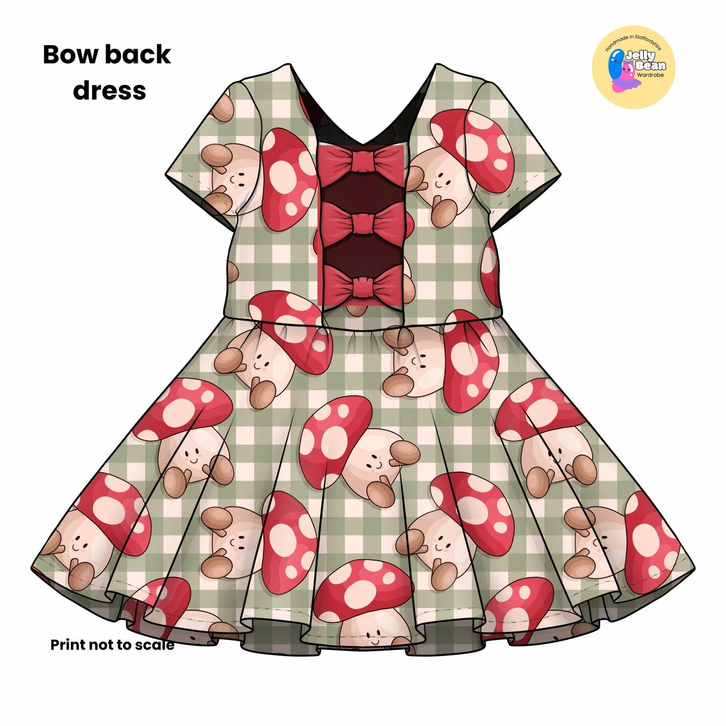 Happy Mushrooms | Handmade Children's Clothing | Jelly Bean Wardrobe