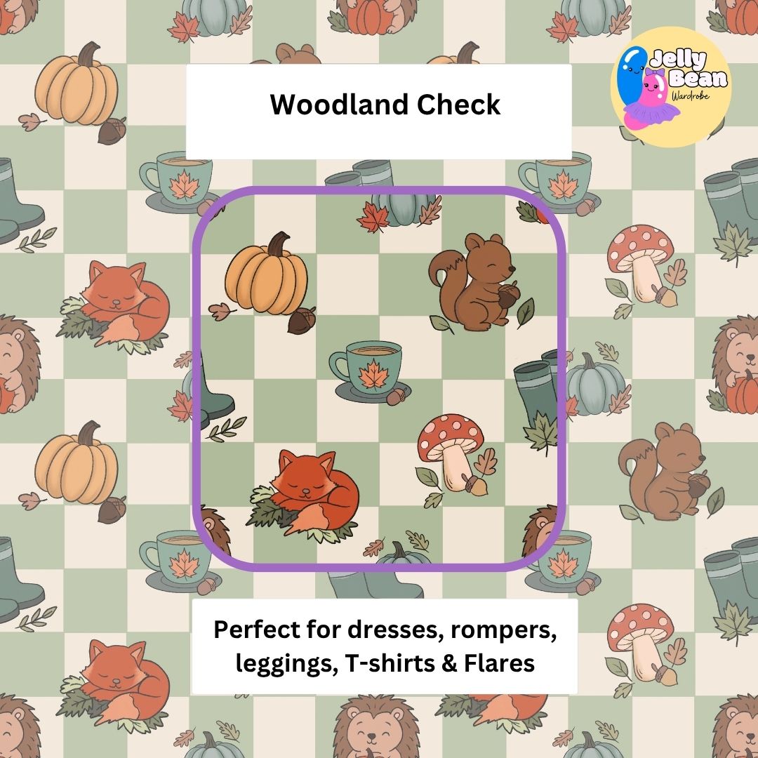 Woodland Check | Handmade kids clothing | Autumn style
