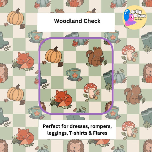 Woodland Check | Handmade kids clothing | Autumn style