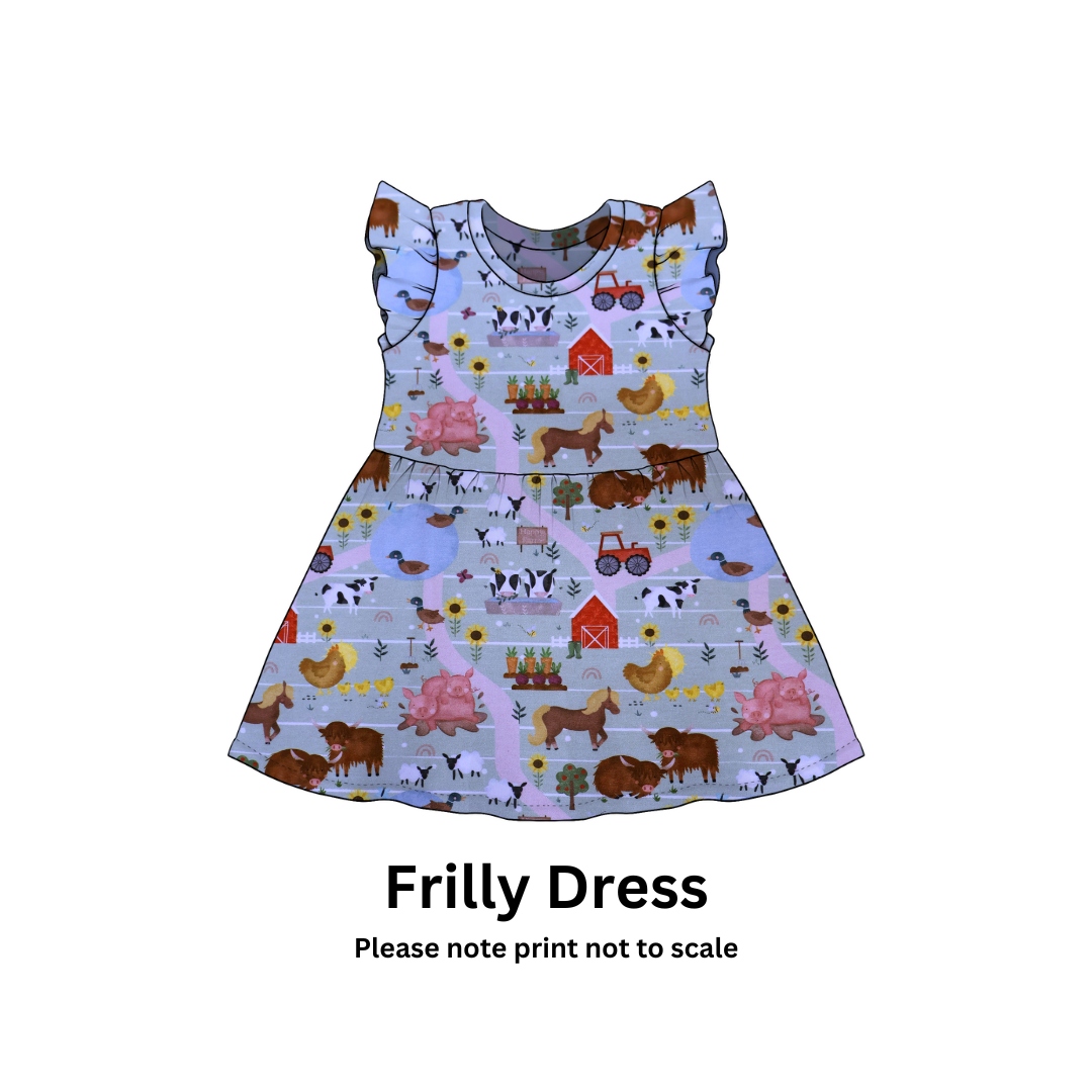 Farmyard animal - Jersey perfect for kids clothing - dresses, rompers, leggings, T-shirts, Flares