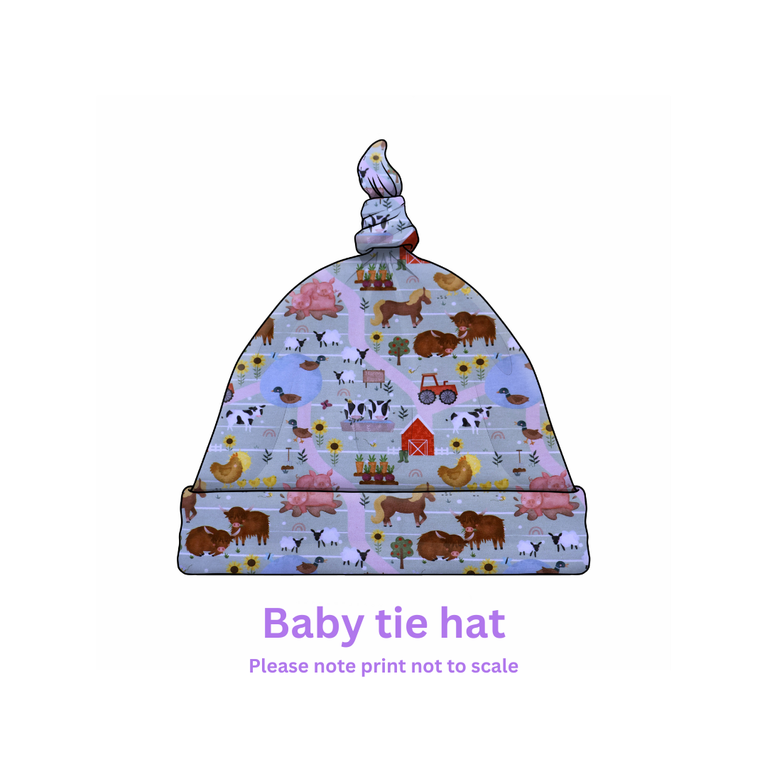 Custom Knot-Top Fabric Hat – Cozy, Trendy & Customizable