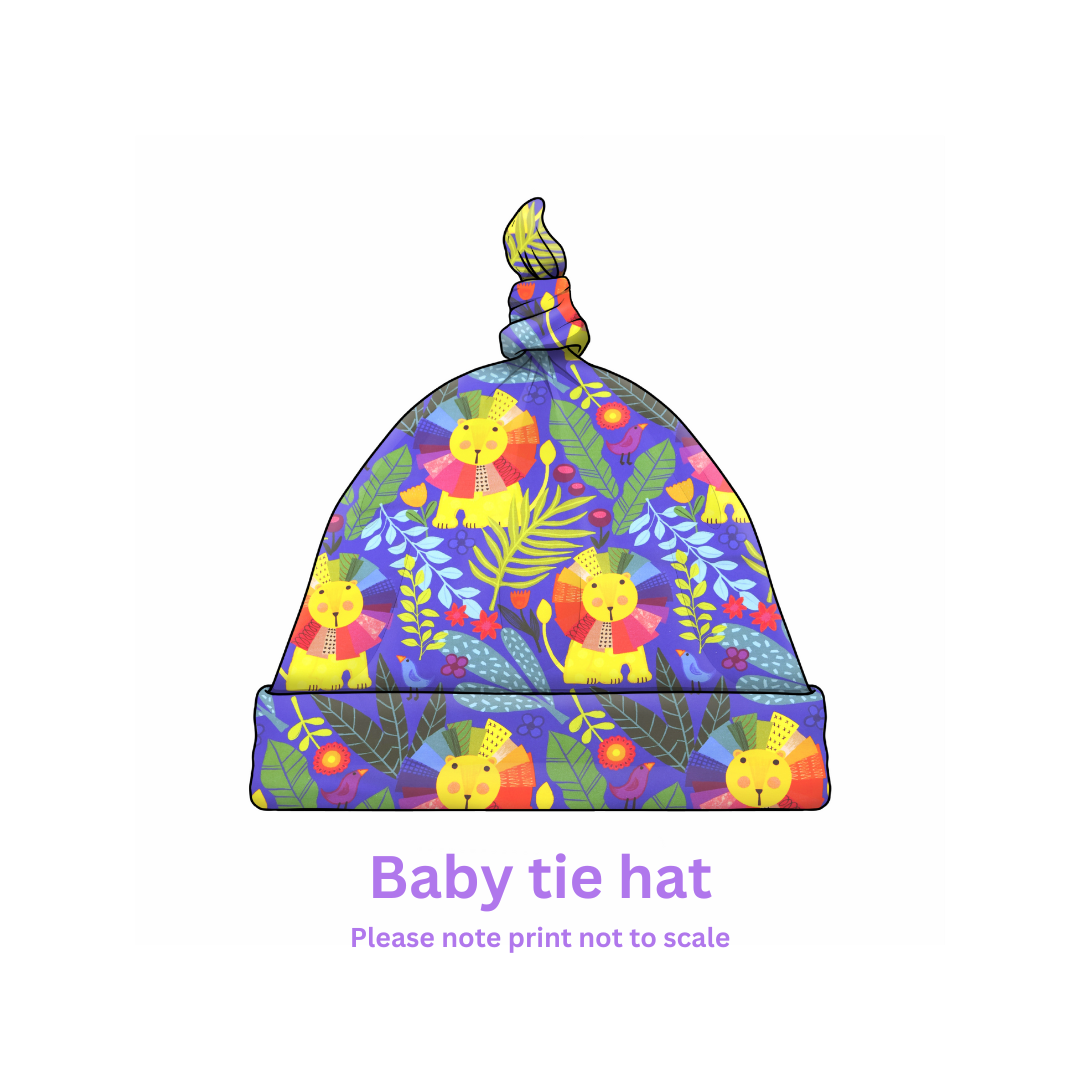 Custom Knot-Top Fabric Hat – Cozy, Trendy & Customizable