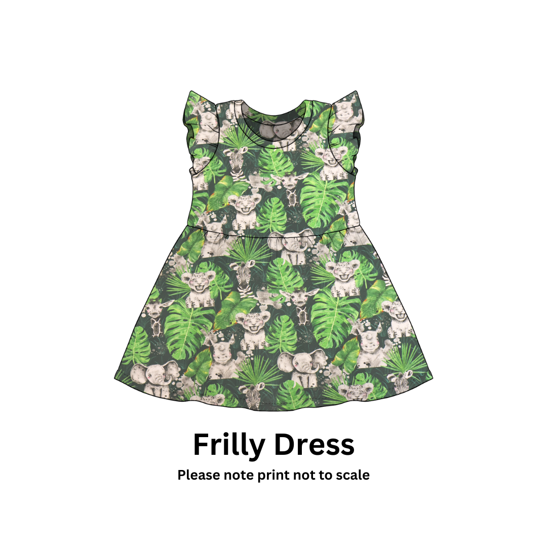 Wild animals  - Jersey perfect for kids clothing - dresses, rompers, leggings, T-shirts, Flares