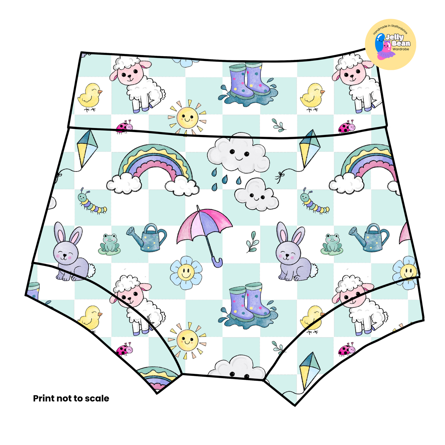 EXCLUSIVE Spring time check - Cotton jersey perfect for dresses, rompers, T-shirts