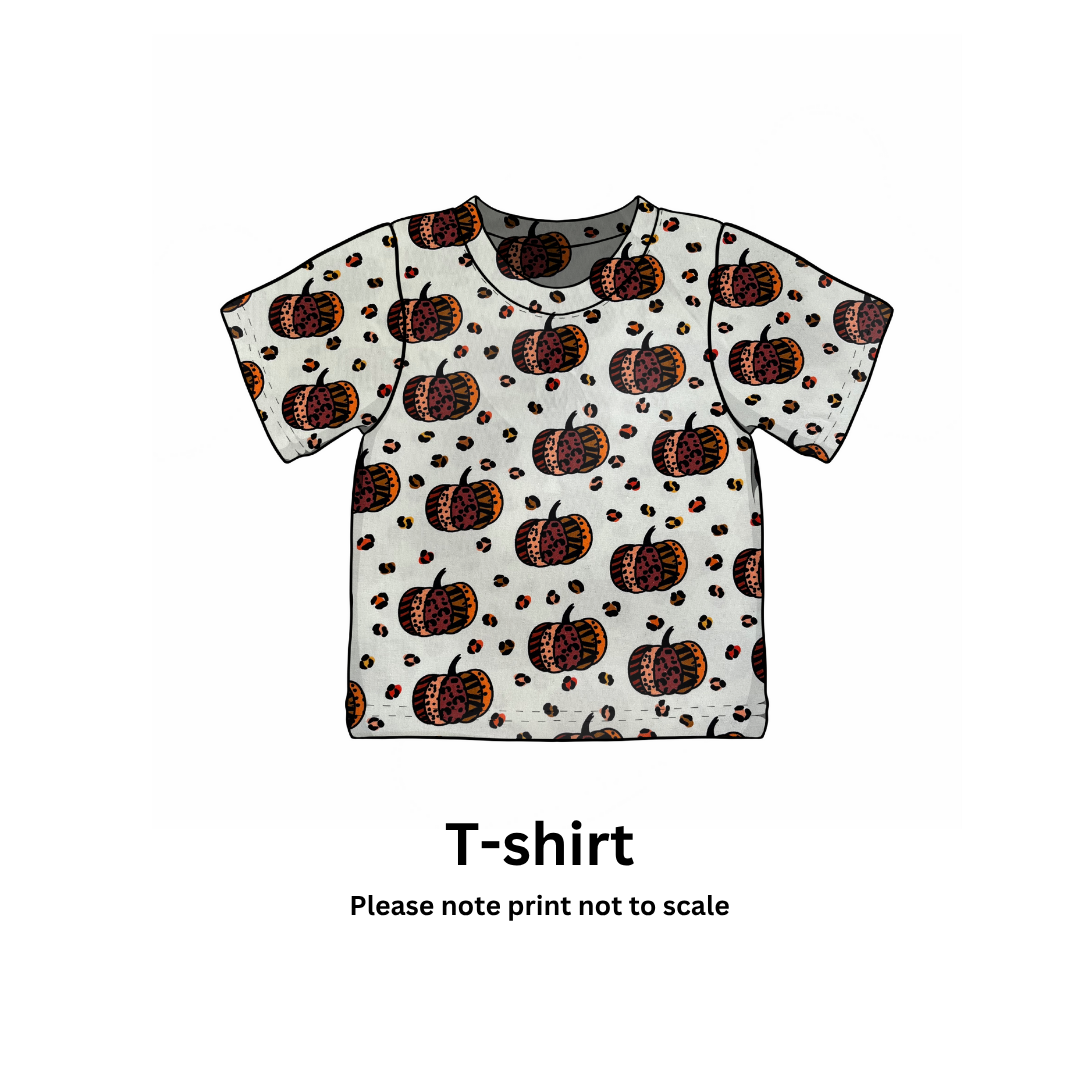 Leopard Pumpkins - Cotton Jersey perfect for kids clothing - T-shirts, Rompers, Dresses any accessories