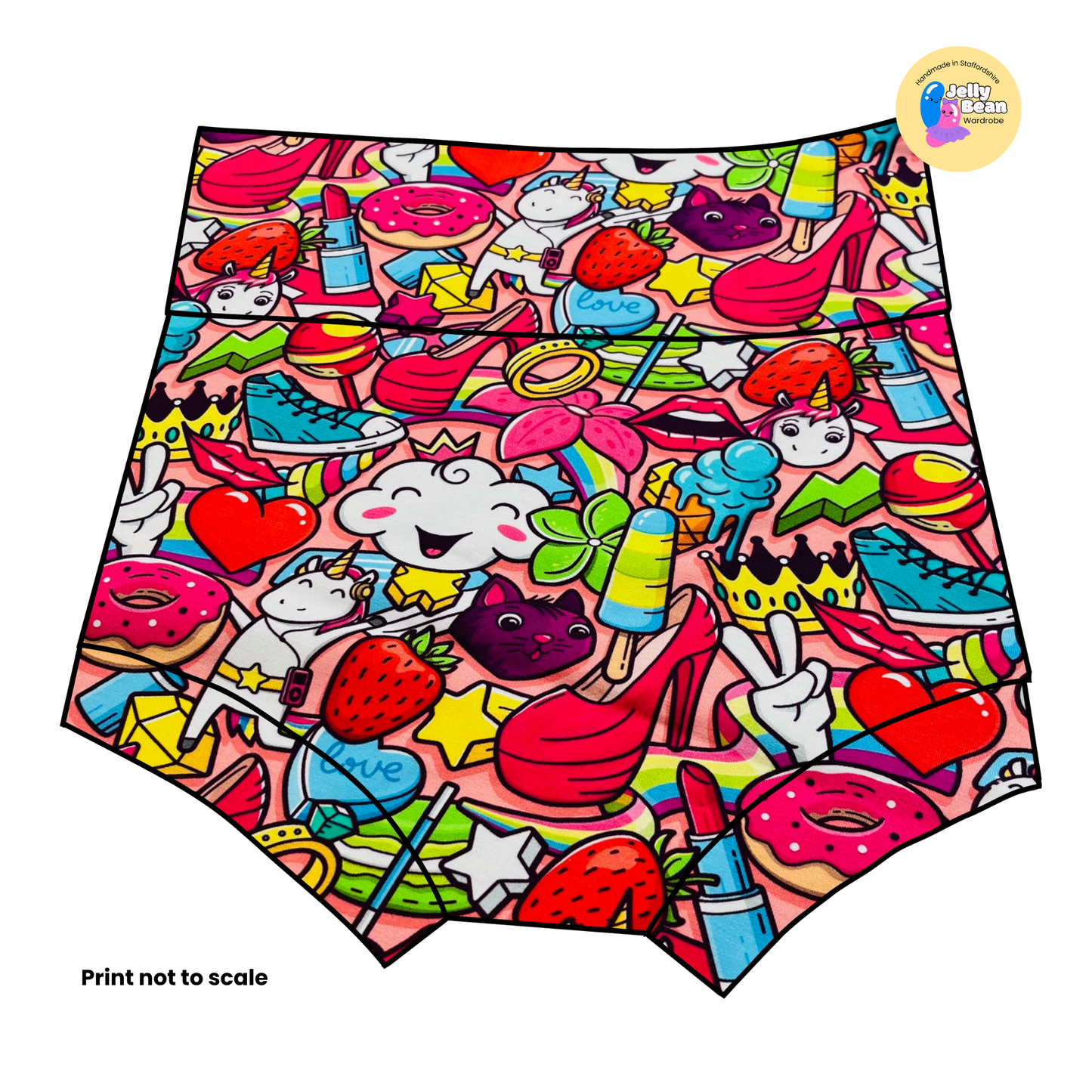 Candy Pop Dream  - Jersey perfect for kids clothing - children's dresses, rompers, leggings, T-shirts, Flares