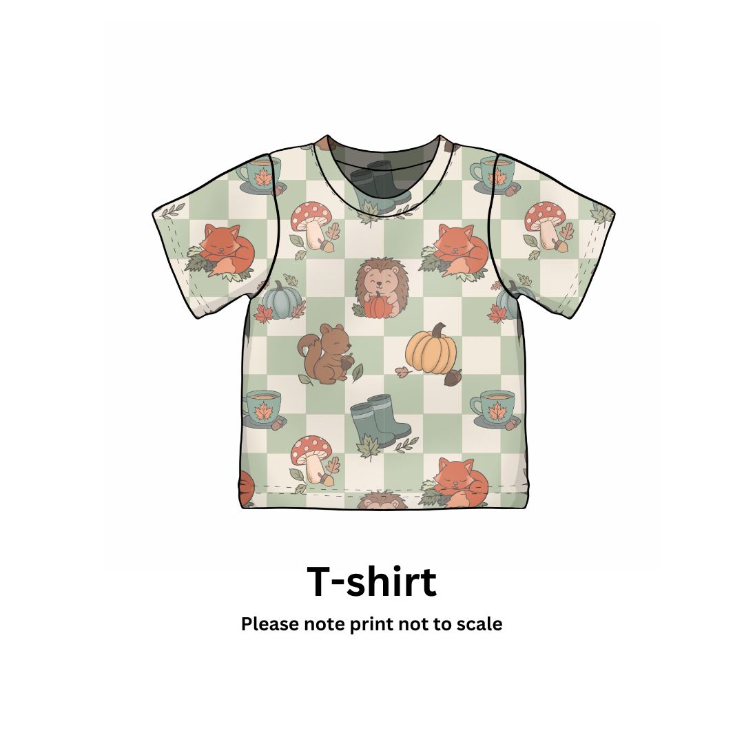 Woodland Check | Handmade kids clothing | Autumn style