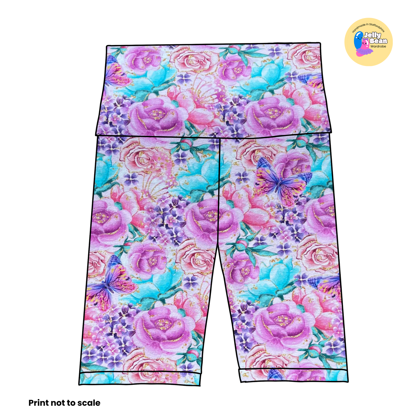 Fairy Dance - Jersey perfect for kids clothing - children's dresses, rompers, leggings, T-shirts, Flares