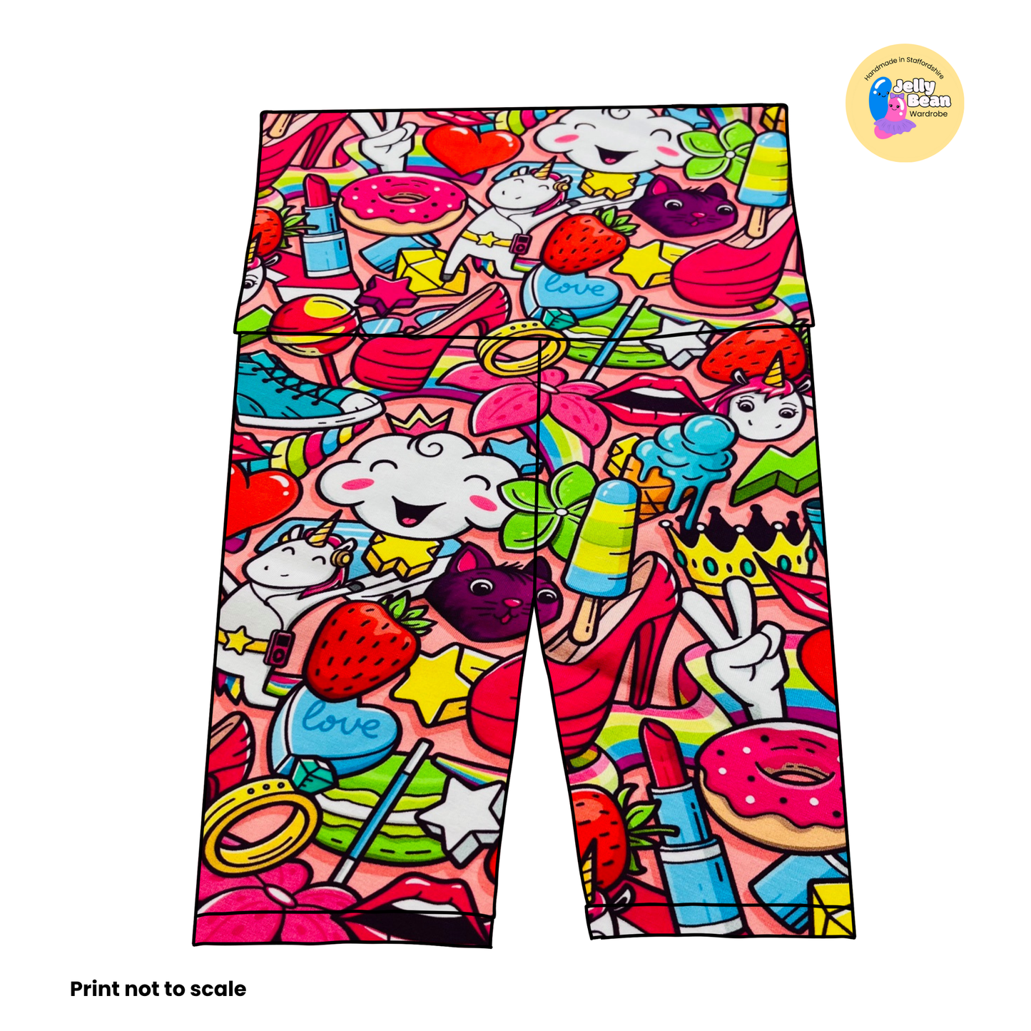 Candy Pop Dream  - Jersey perfect for kids clothing - children's dresses, rompers, leggings, T-shirts, Flares