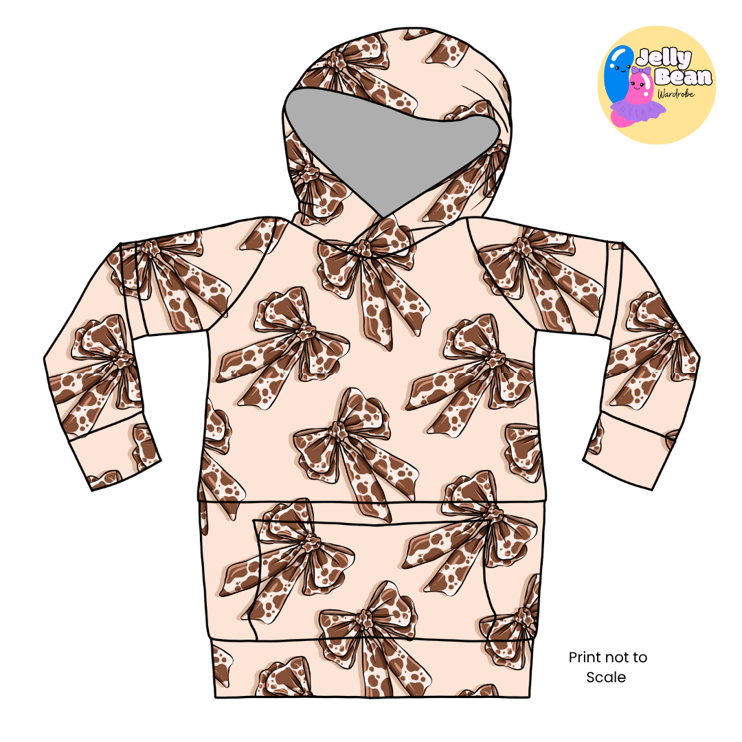 Cow Print Bows | Handmade Children's Clothing | Jelly Bean Wardrobe