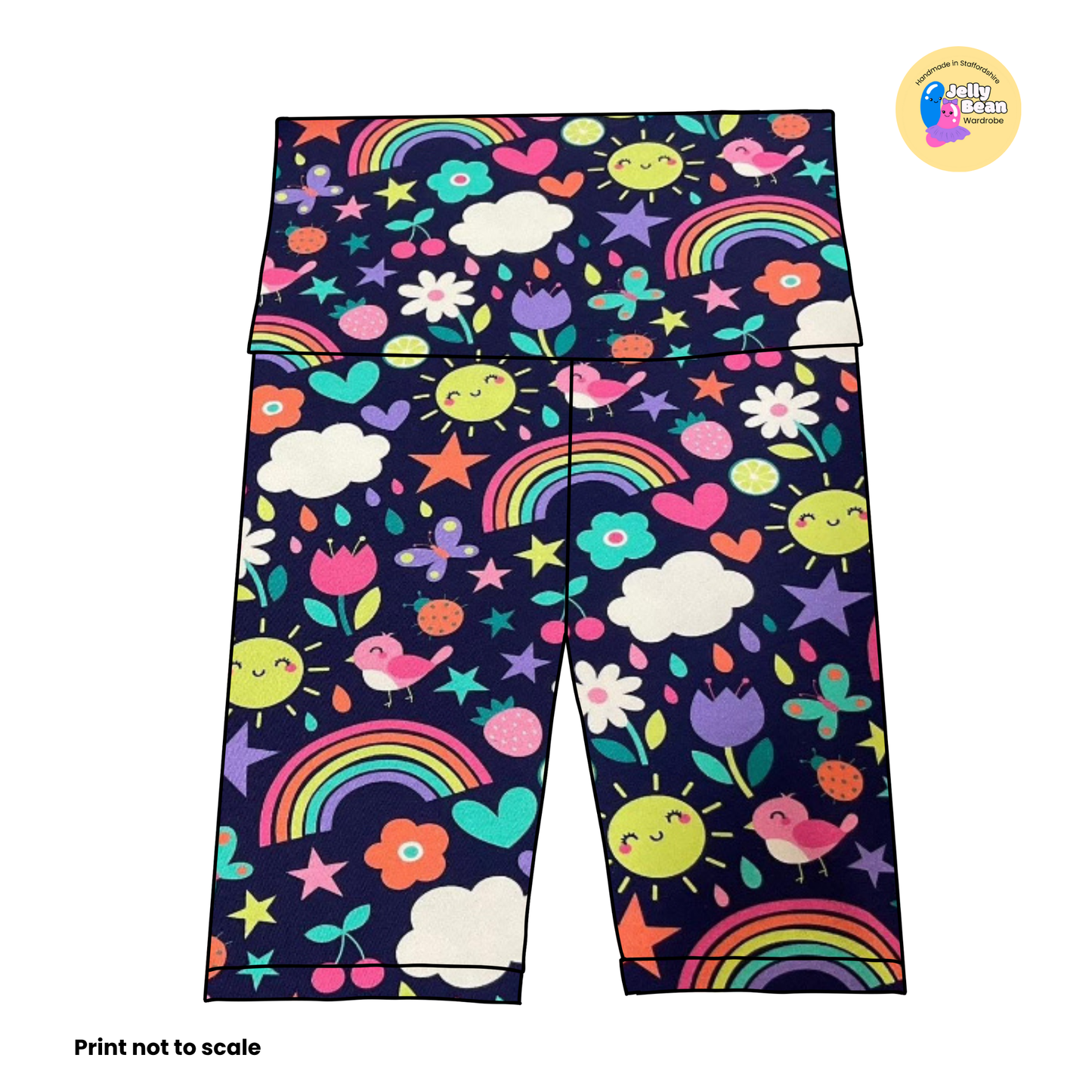 Meadow Skies  - Jersey perfect for kids clothing - children's dresses, rompers, leggings, T-shirts, Flares