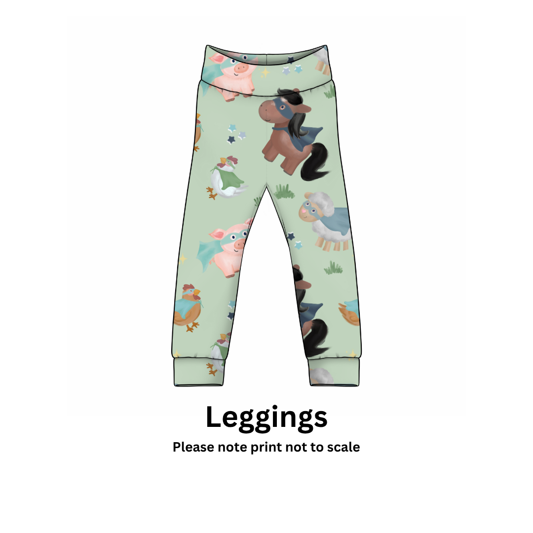 EXCLUSIVE - Farmyard Heroes - Cotton Jersey perfect for kids clothing - T-shirts, Rompers, Dresses any accessories