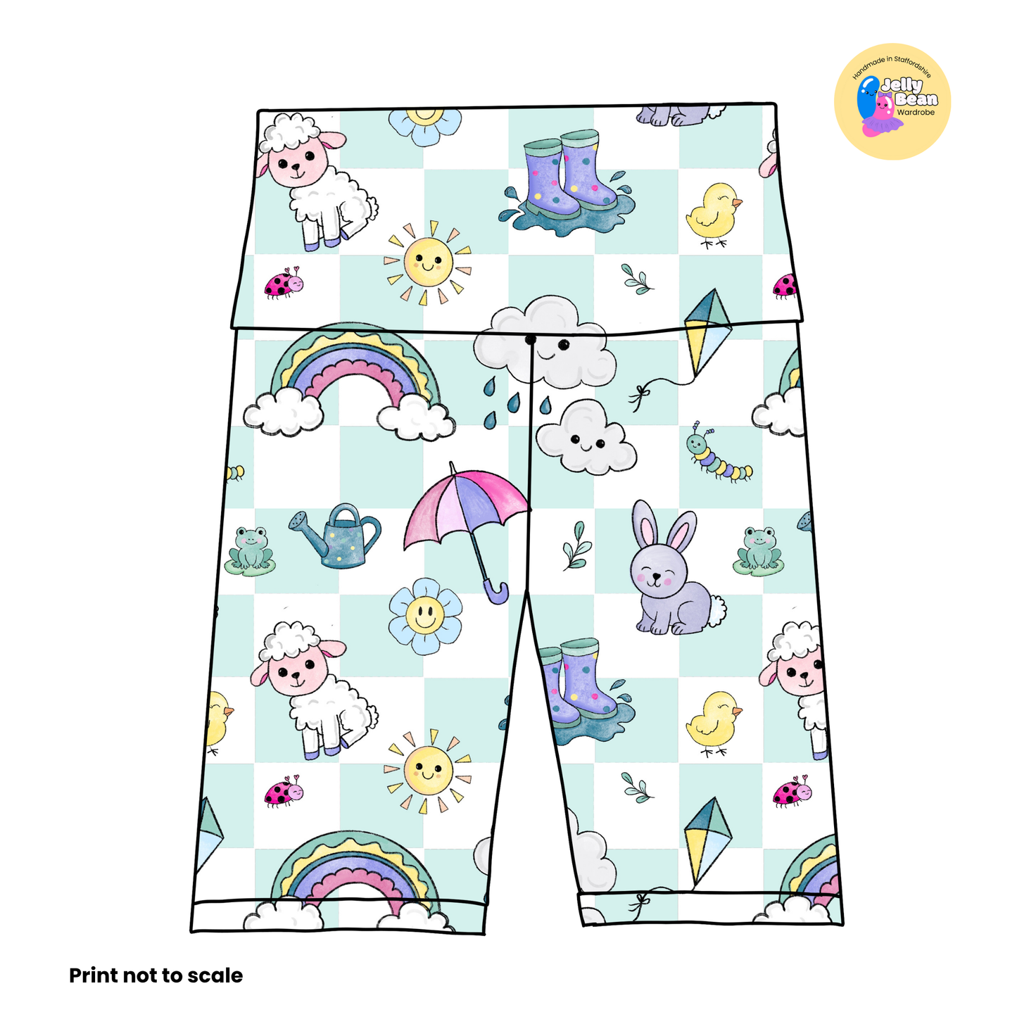 EXCLUSIVE Spring time check - Cotton jersey perfect for dresses, rompers, T-shirts