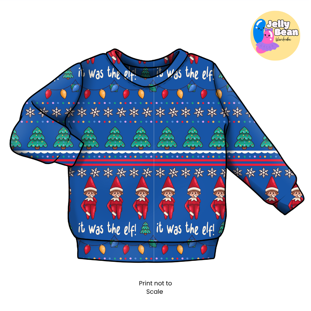 It Was the Elf | Handmade Children's Clothing | Jelly Bean Wardrobe