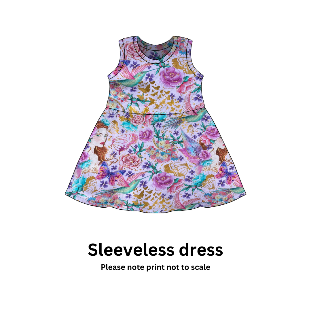 Fairy Dance - Jersey perfect for kids clothing - children's dresses, rompers, leggings, T-shirts, Flares