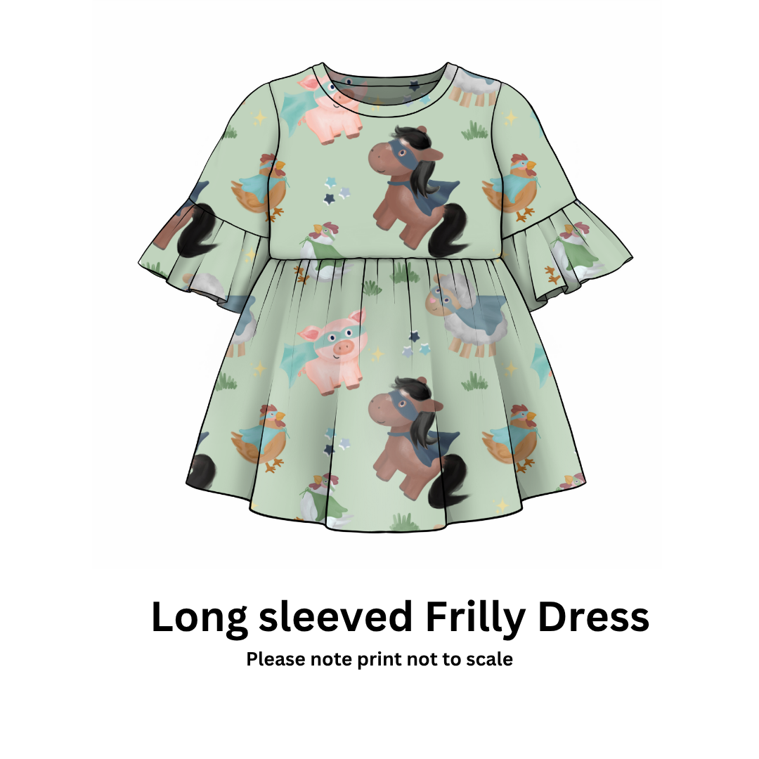 EXCLUSIVE - Farmyard Heroes - Cotton Jersey perfect for kids clothing - T-shirts, Rompers, Dresses any accessories