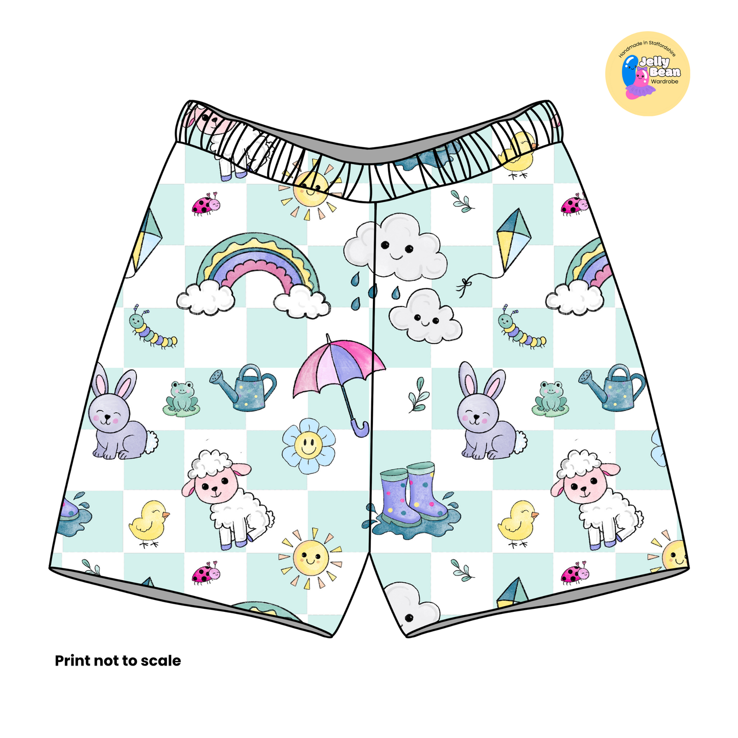 EXCLUSIVE Spring time check - Cotton jersey perfect for dresses, rompers, T-shirts