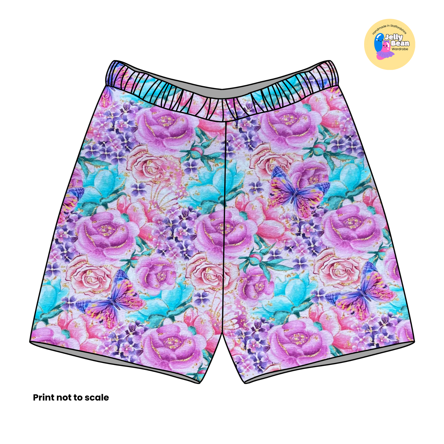Fairy Dance - Jersey perfect for kids clothing - children's dresses, rompers, leggings, T-shirts, Flares