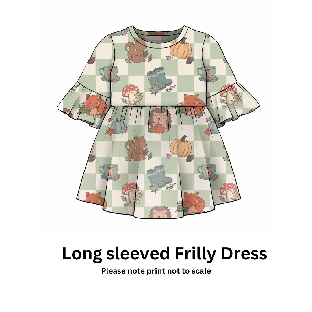 Woodland Check | Handmade kids clothing | Autumn style
