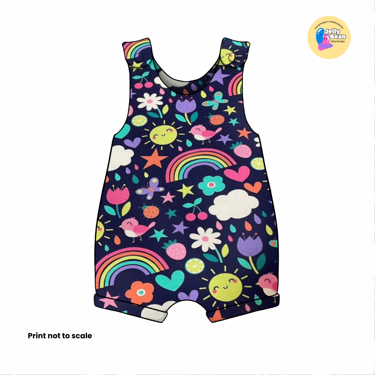 Meadow Skies  - Jersey perfect for kids clothing - children's dresses, rompers, leggings, T-shirts, Flares