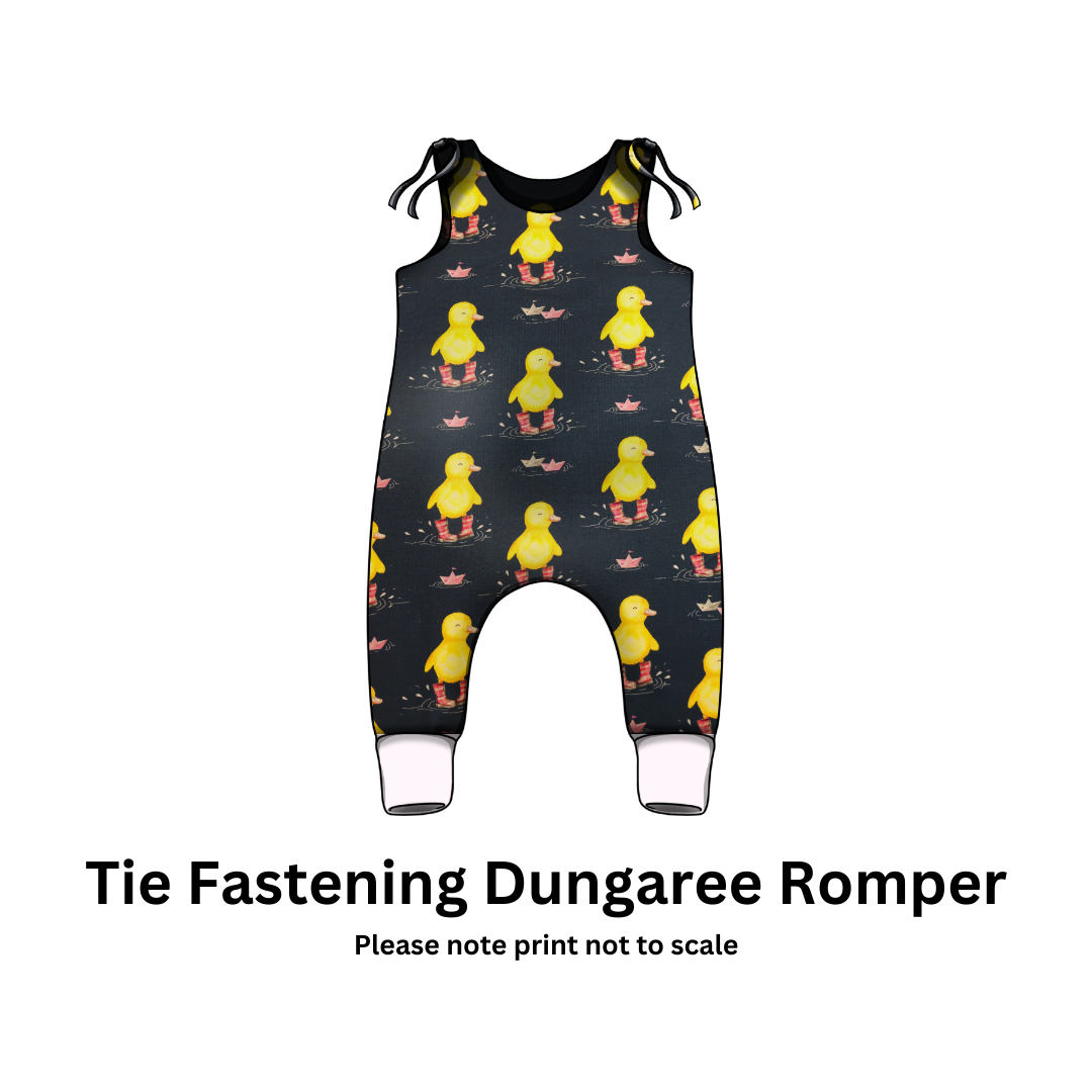 Pink ducks in wellies - French Terry perfect for unique custom kids clothing - rompers, sweatshirts, harem pants, dresses