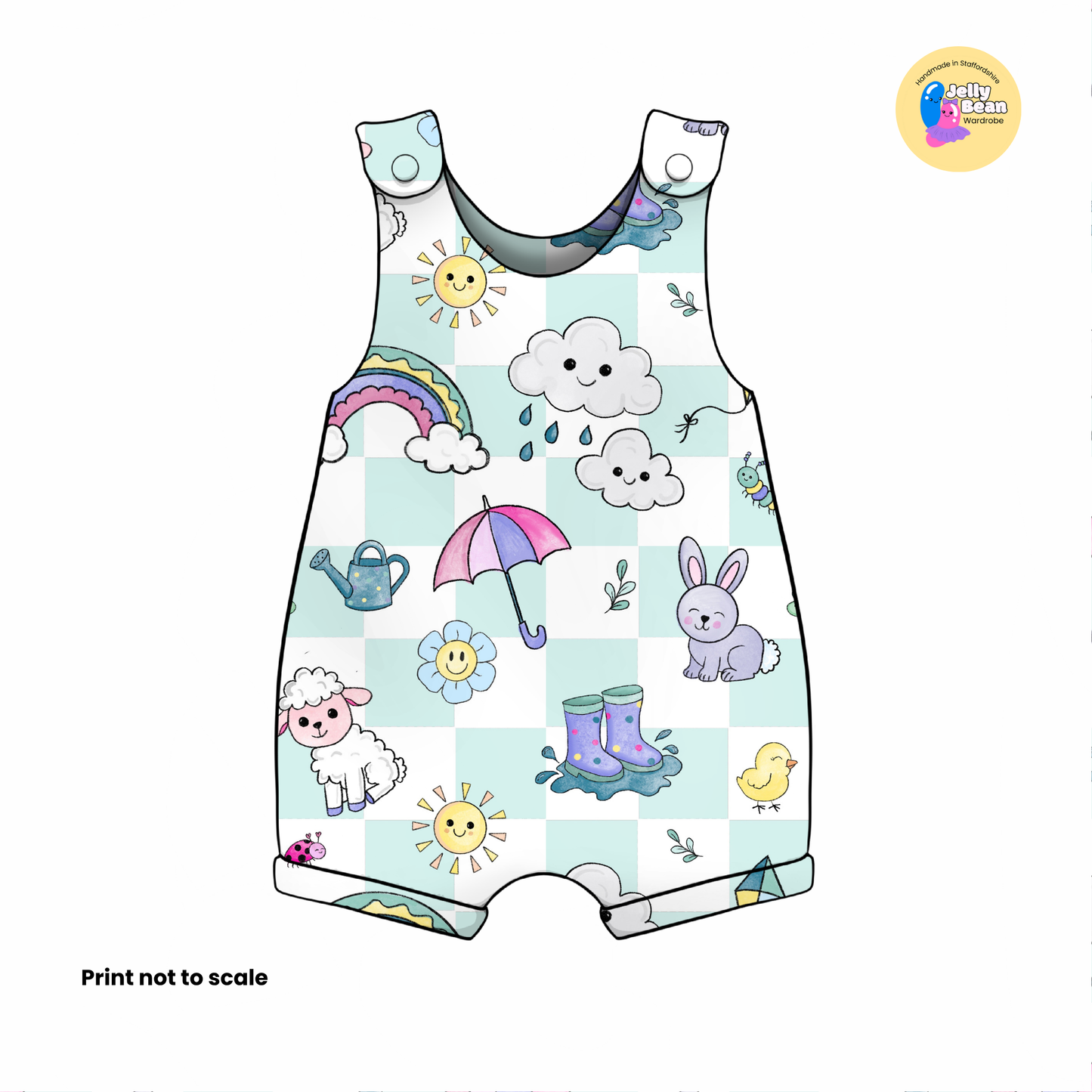 EXCLUSIVE Spring time check - Cotton jersey perfect for dresses, rompers, T-shirts