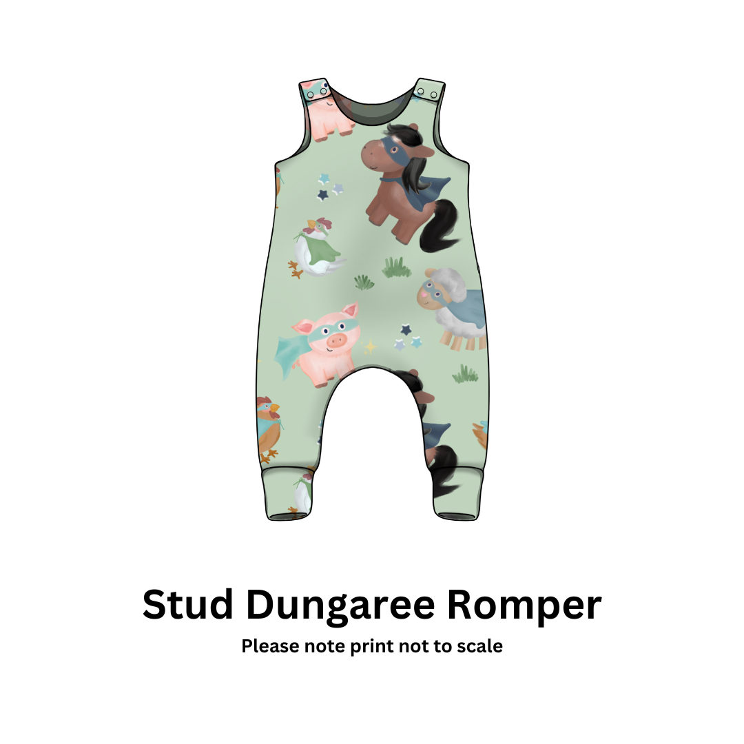 EXCLUSIVE - Farmyard Heroes - Cotton Jersey perfect for kids clothing - T-shirts, Rompers, Dresses any accessories