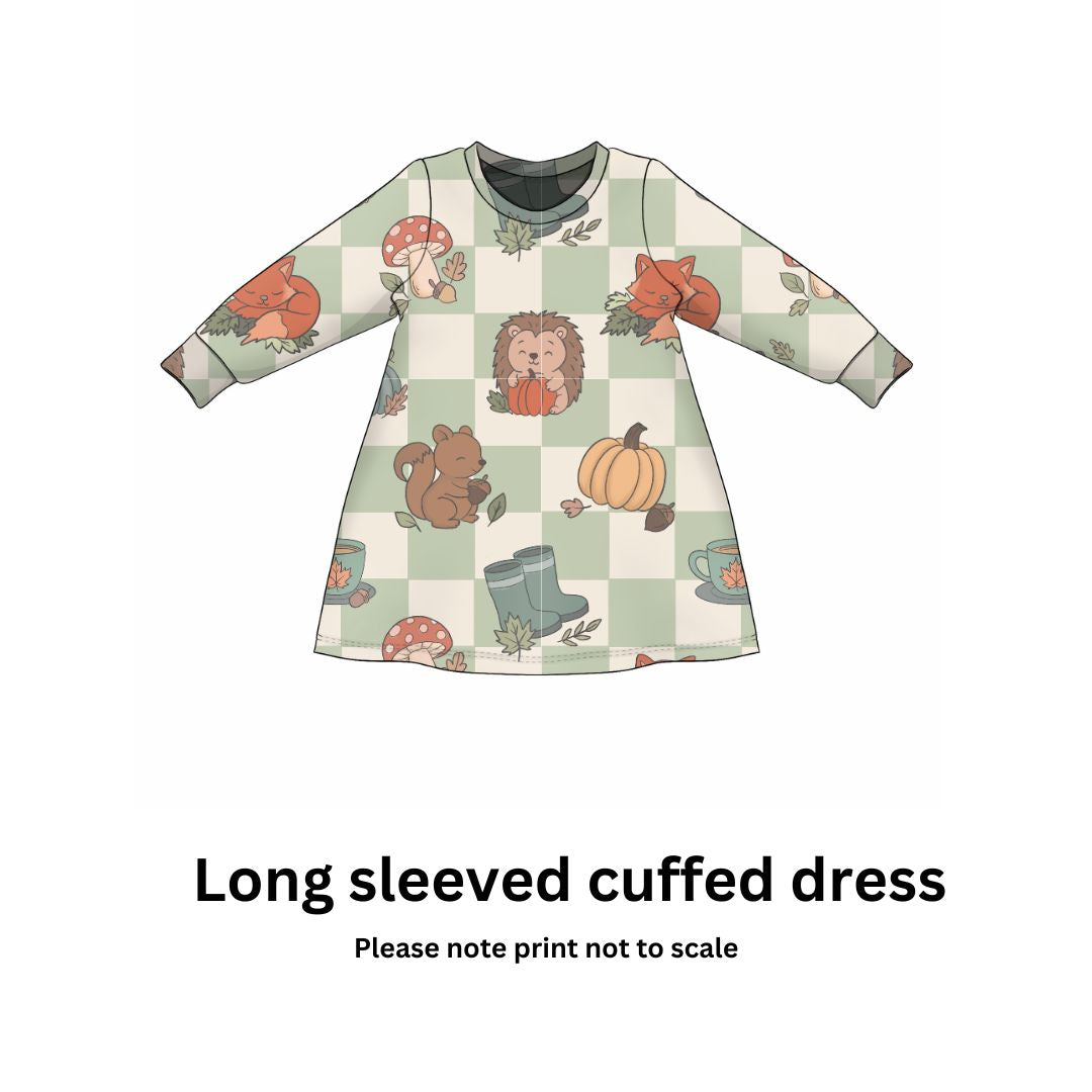 Woodland Check | Handmade kids clothing | Autumn style