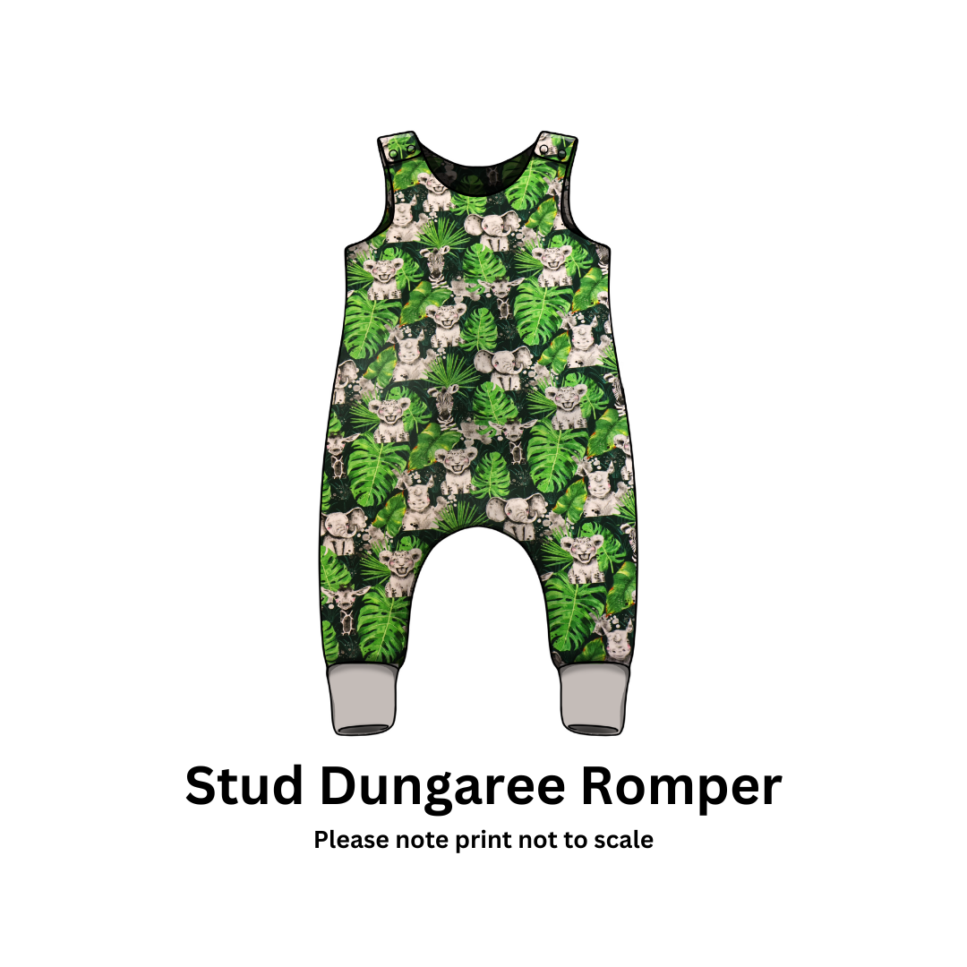Wild animals  - Jersey perfect for kids clothing - dresses, rompers, leggings, T-shirts, Flares