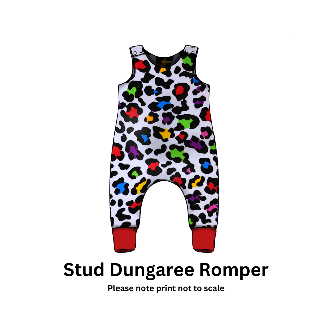 Leopard print - Jersey perfect for kids clothing - dresses, rompers, leggings, T-shirts, Flares