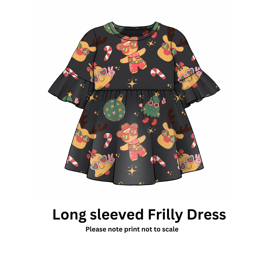 Groovy Christmas exclusive print Cotton Jersey perfect for kids leggings, T-shirts, Dresses, Rompers and Accessories
