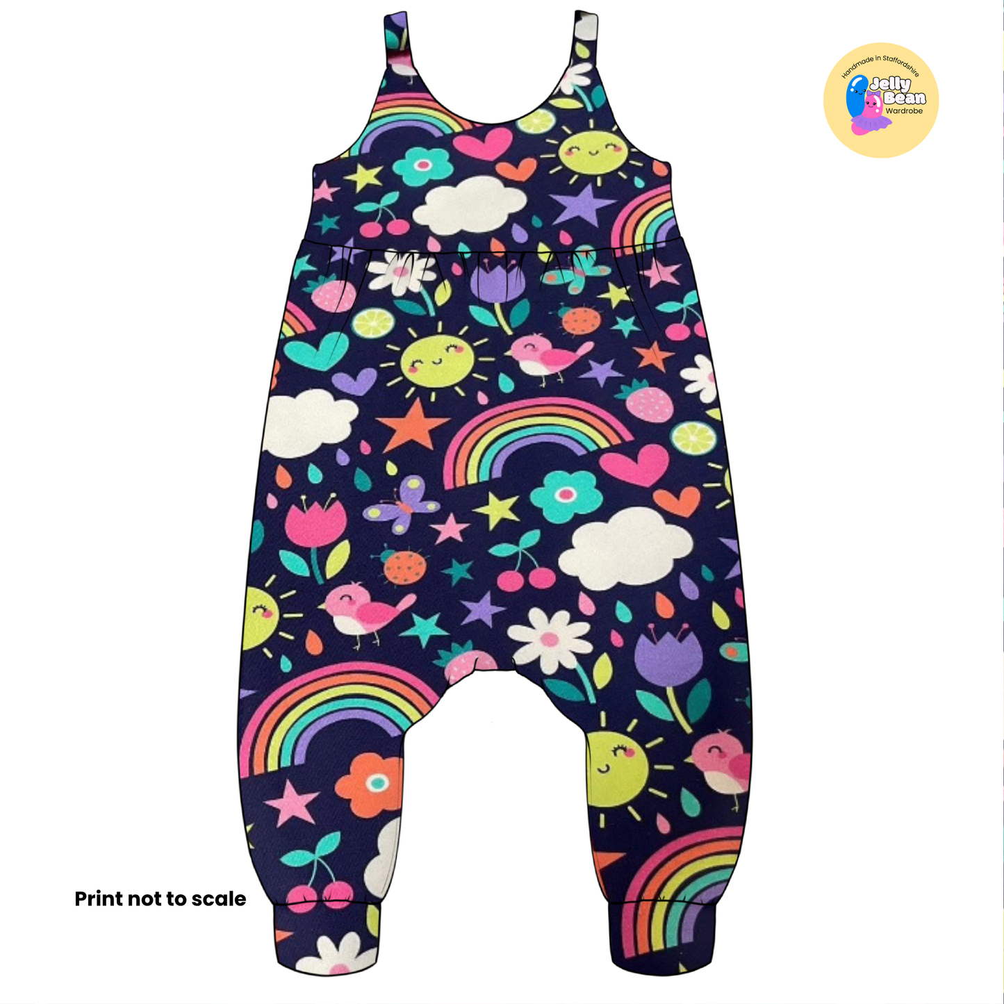 Meadow Skies  - Jersey perfect for kids clothing - children's dresses, rompers, leggings, T-shirts, Flares
