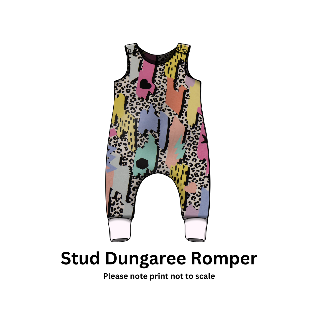 90's Retro - Jersey perfect for kids clothing - dresses, rompers, leggings, T-shirts