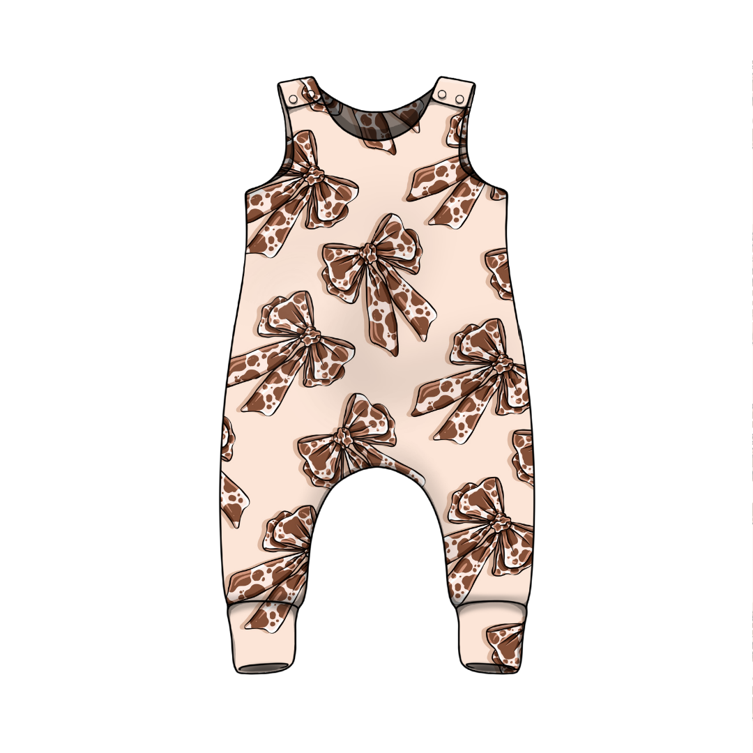 Cow Print Bows | Handmade Children's Clothing | Jelly Bean Wardrobe