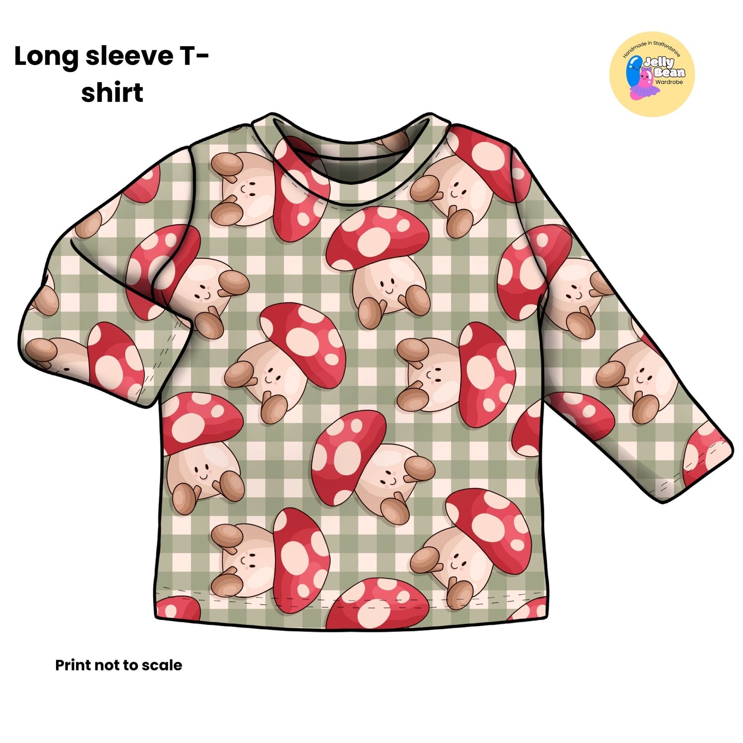 Happy Mushrooms | Handmade Children's Clothing | Jelly Bean Wardrobe