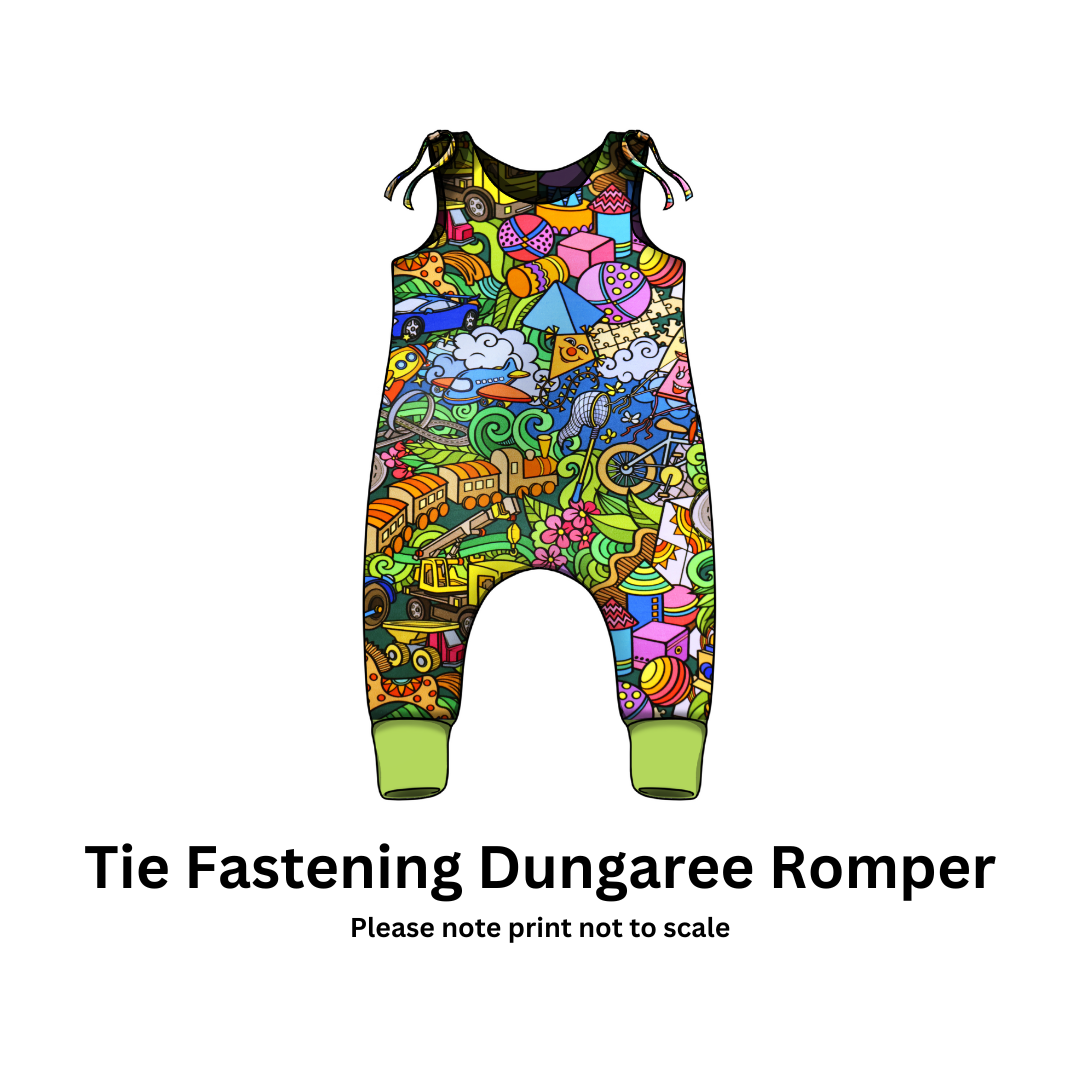 Toy Town - Jersey perfect for kids clothing - dresses, rompers, leggings, T-shirts, Flares