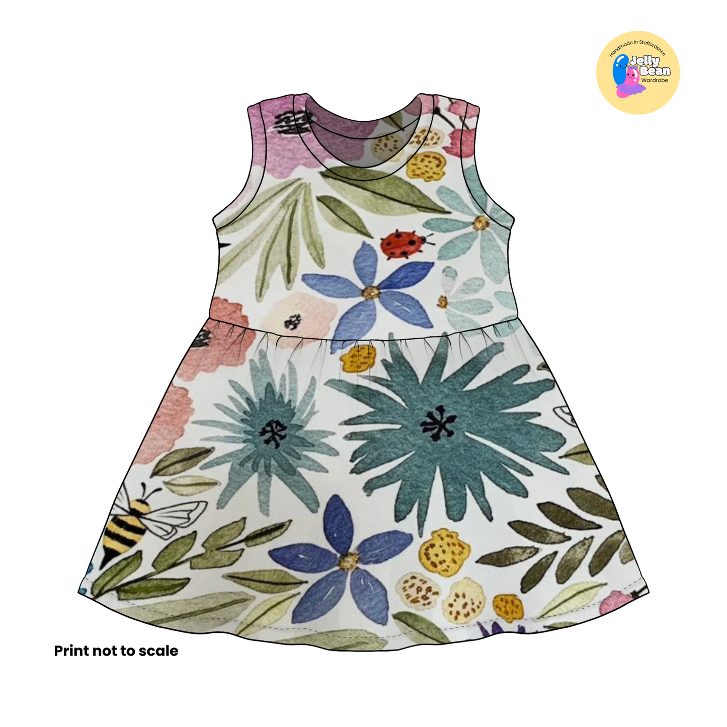 Meadow Whispers  - Jersey perfect for kids clothing - children's dresses, rompers, leggings, T-shirts, Flares