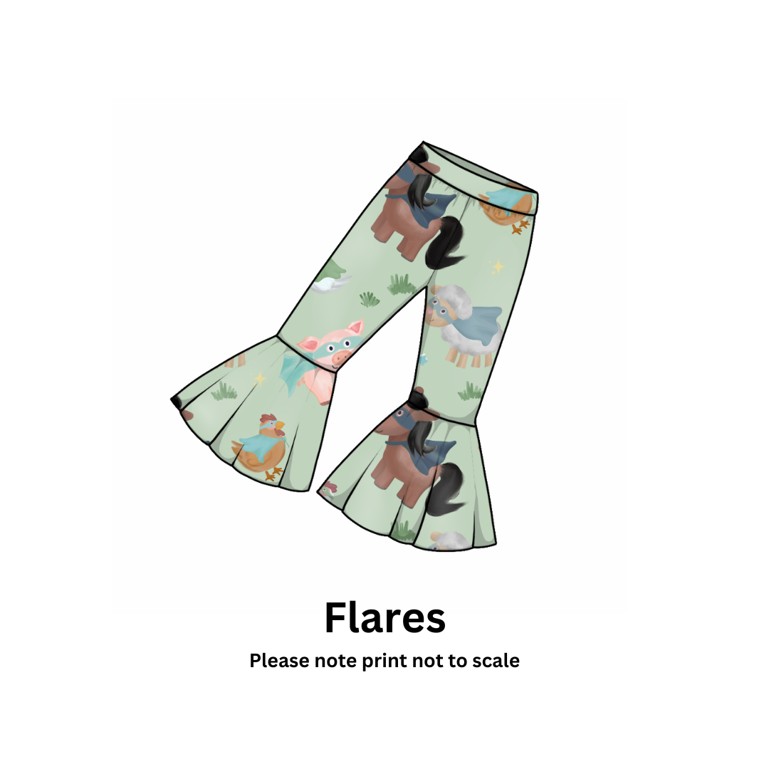 EXCLUSIVE - Farmyard Heroes - Cotton Jersey perfect for kids clothing - T-shirts, Rompers, Dresses any accessories