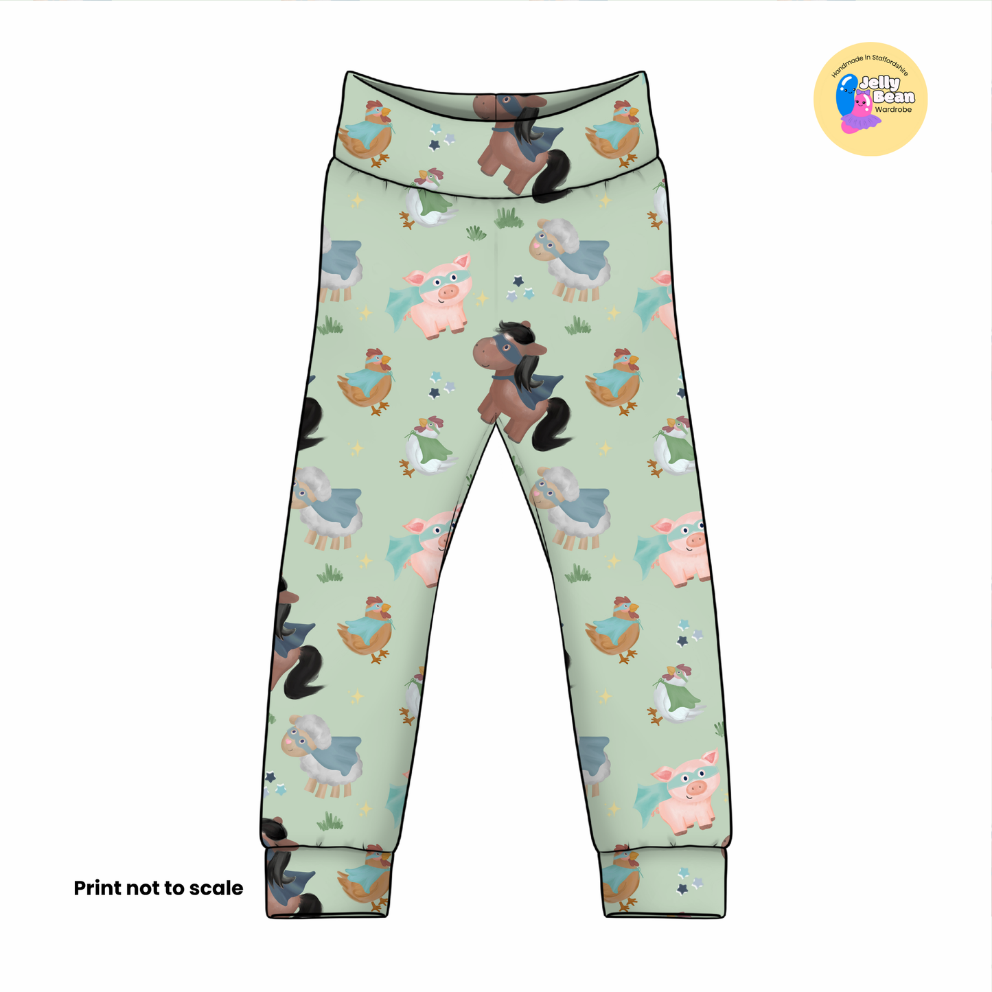 EXCLUSIVE - Farmyard Heroes - Cotton Jersey perfect for kids clothing - T-shirts, Rompers, Dresses any accessories