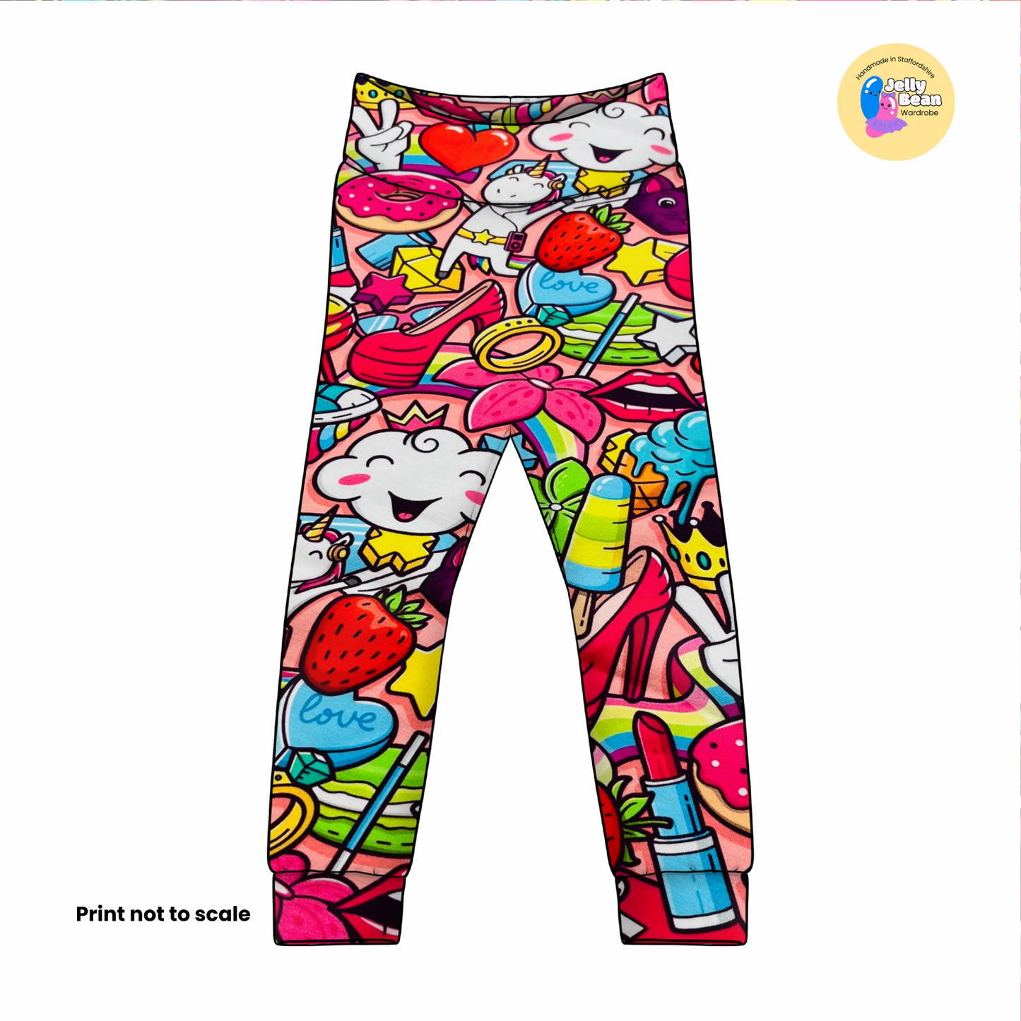 Candy Pop Dream  - Jersey perfect for kids clothing - children's dresses, rompers, leggings, T-shirts, Flares