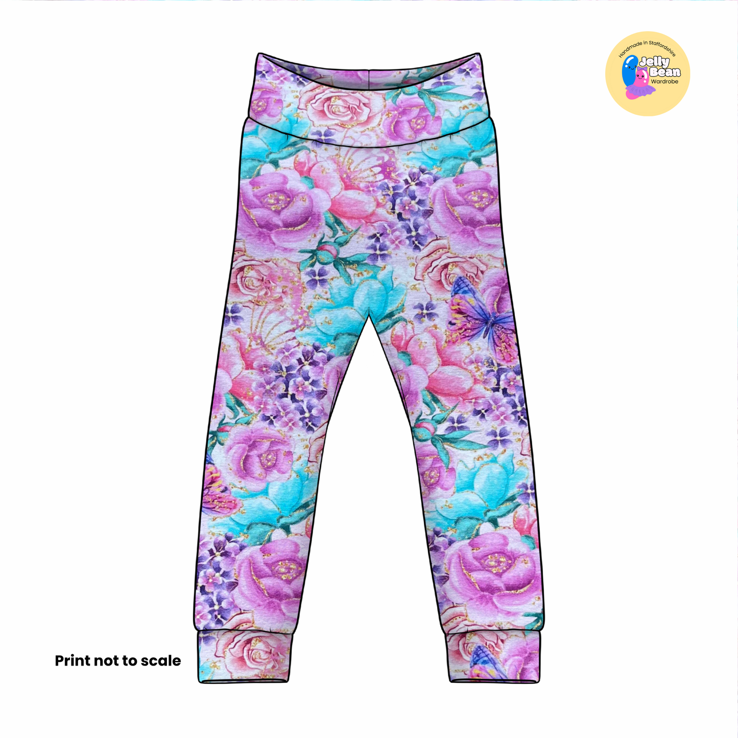 Fairy Dance - Jersey perfect for kids clothing - children's dresses, rompers, leggings, T-shirts, Flares