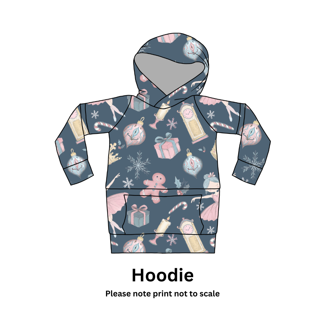 Ballerina Dreams - Handmade in UK French Terry kids clothing - Rompers, Sweatshirts, Dresses