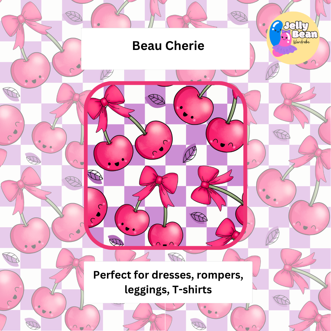 EXCLUSIVE Beau Cherie Print - Cotton jersey perfect for dresses, rompers, T-shirts