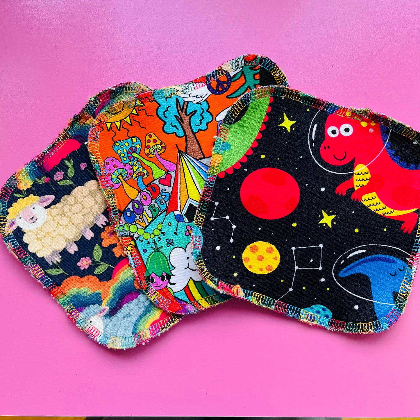 Reusable baby and toddler wipes handmade