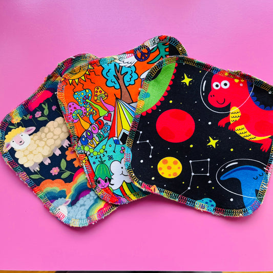 Reusable baby and toddler wipes handmade